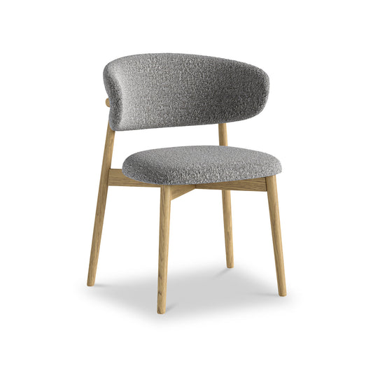 Phoenix Dining Chair - Grey Boucle
