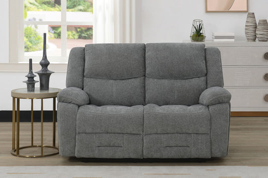 Weston 2 Seater Manual Recliner - Grey