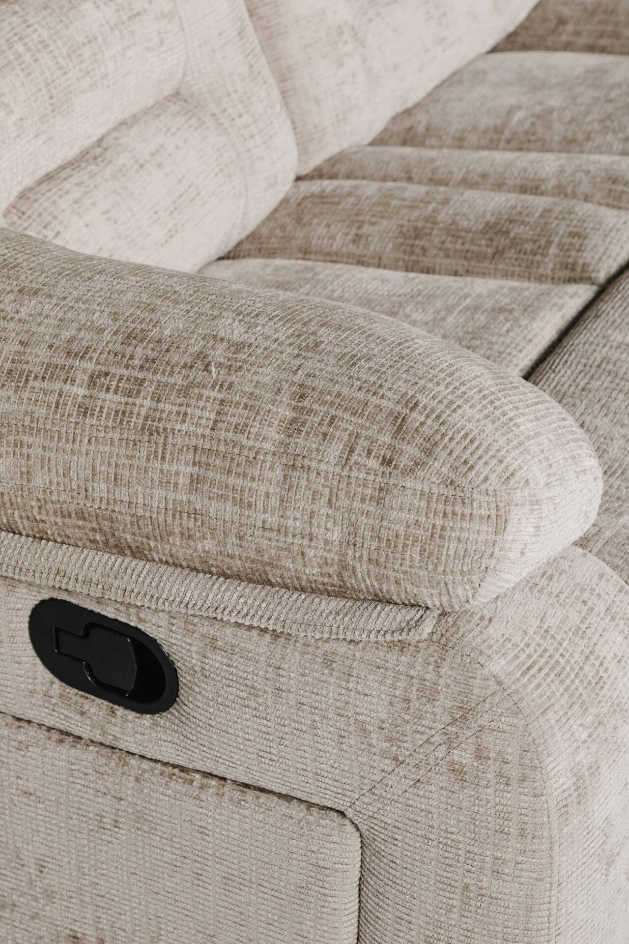 Wilbur 2 Seater Manual Recliner - Latte
