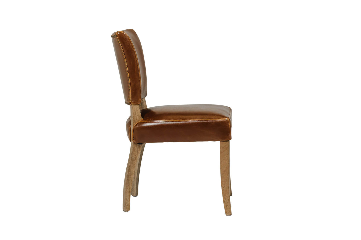 Duke Leather Dining Chair - Tan