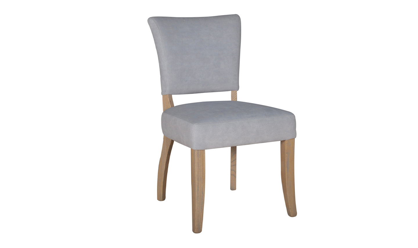 Duke Dining Chair - Grey Velvet