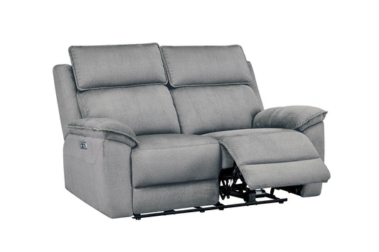 Blaine 2 Seater Electric Recliner - Greige