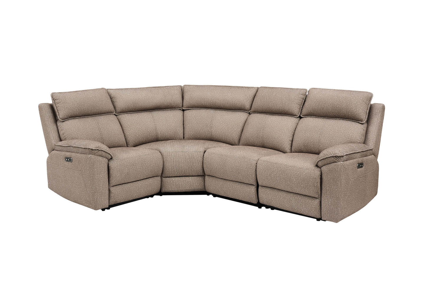Blaine Corner Group Electric Recliner - Latte
