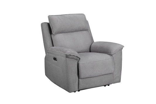 Blaine 1 Seater Electric Recliner - Greige