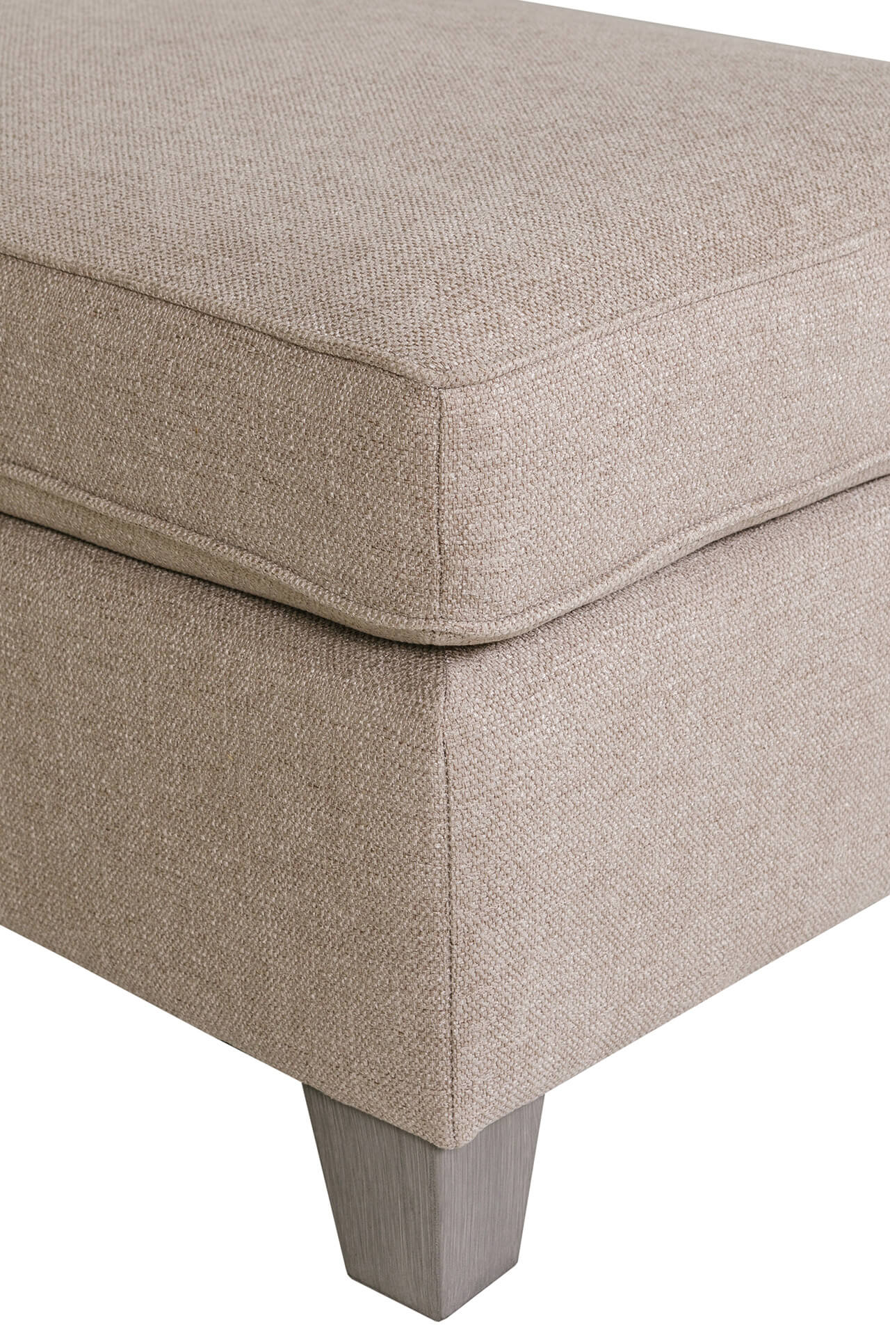 Cantrell Footstool - Biscuit