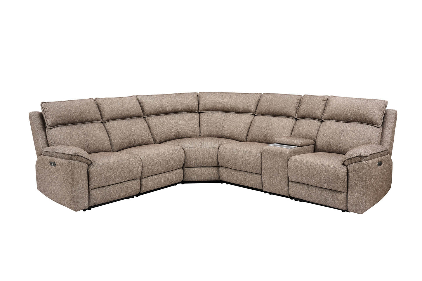 Blaine Corner Group Electric Recliner - Latte