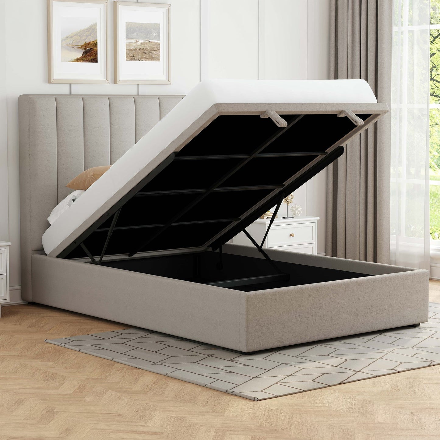 Clara Bed - Beige