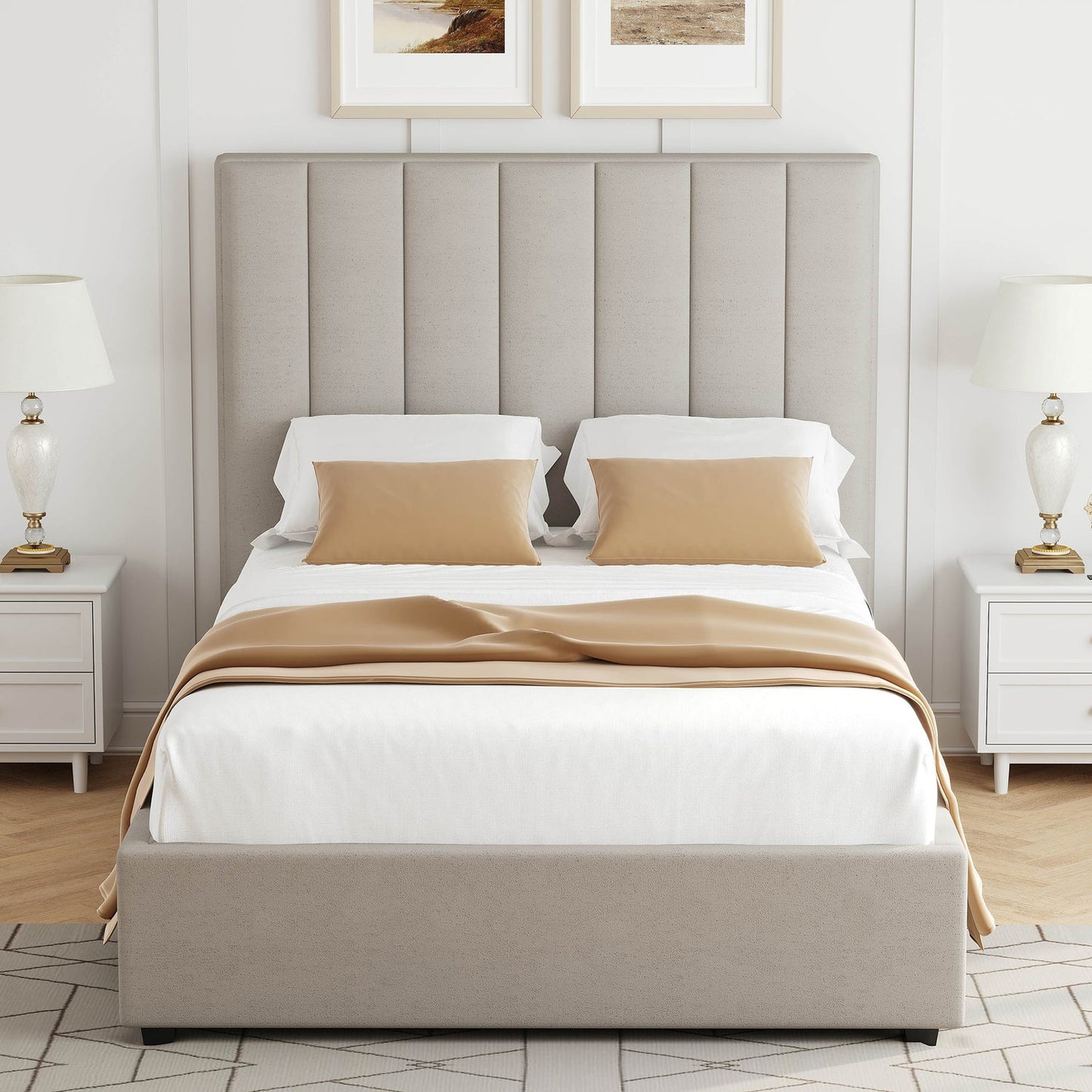 Clara Bed - Beige