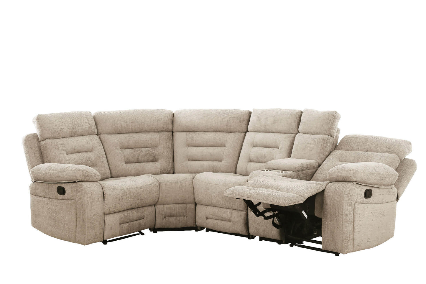 Wilbur Corner Group Manual Recliner - Latte