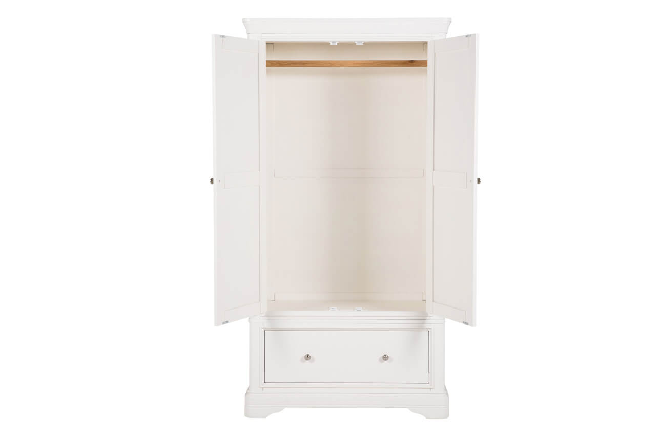Mabel 2 Door Wardrobe - White