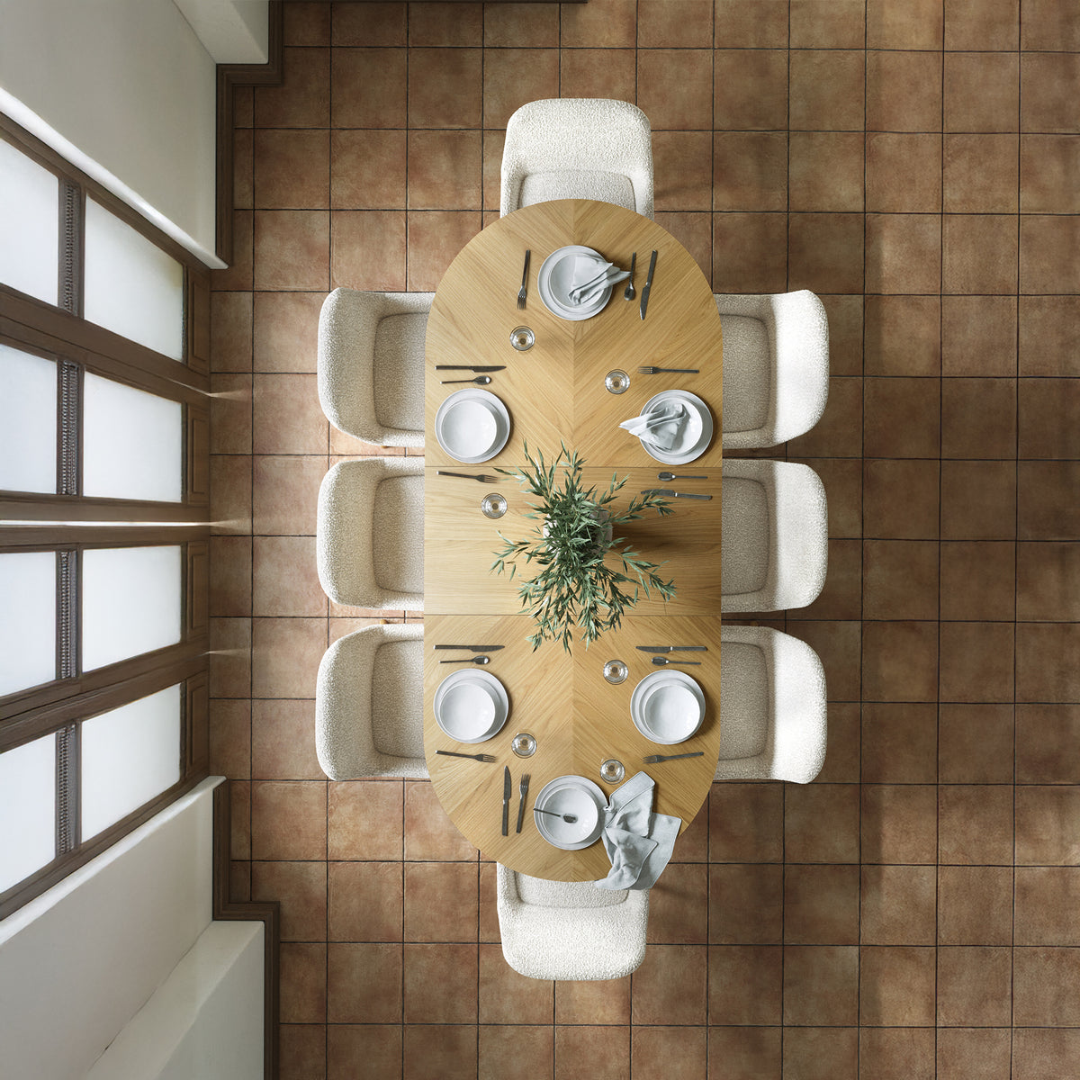 Valencia Oval Ext. Dining Table