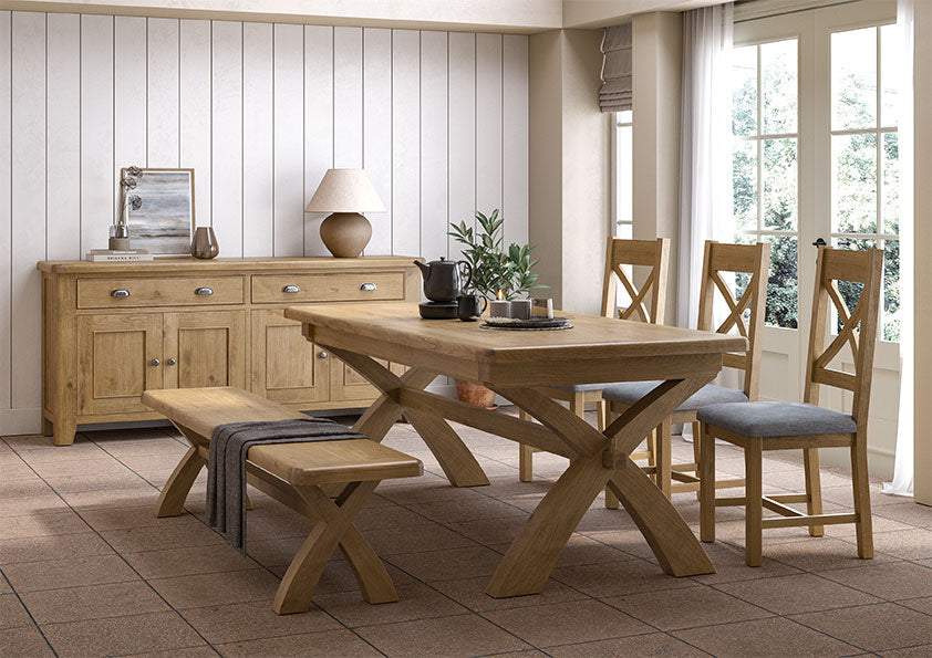 Chatsworth Cross Leg Dining Bench