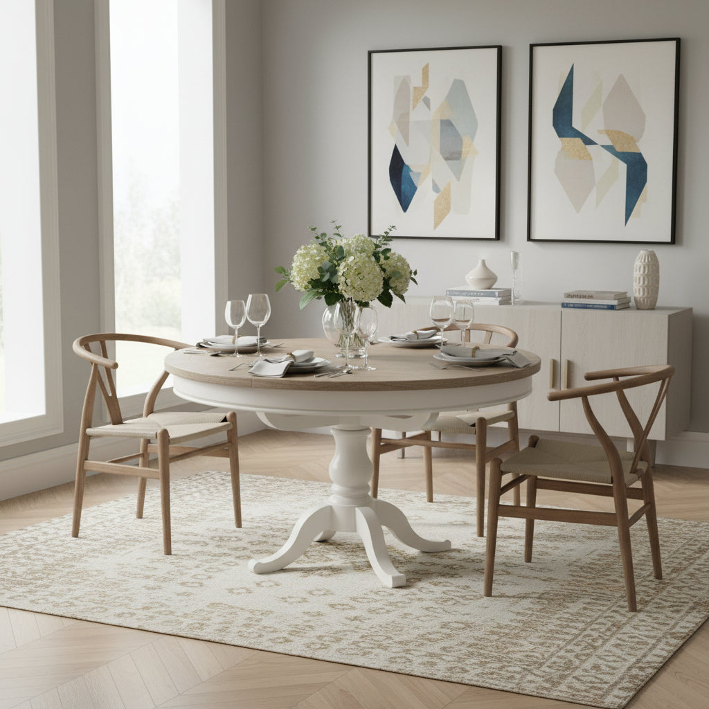Tetbury Pedestal Round Ext. Dining Table