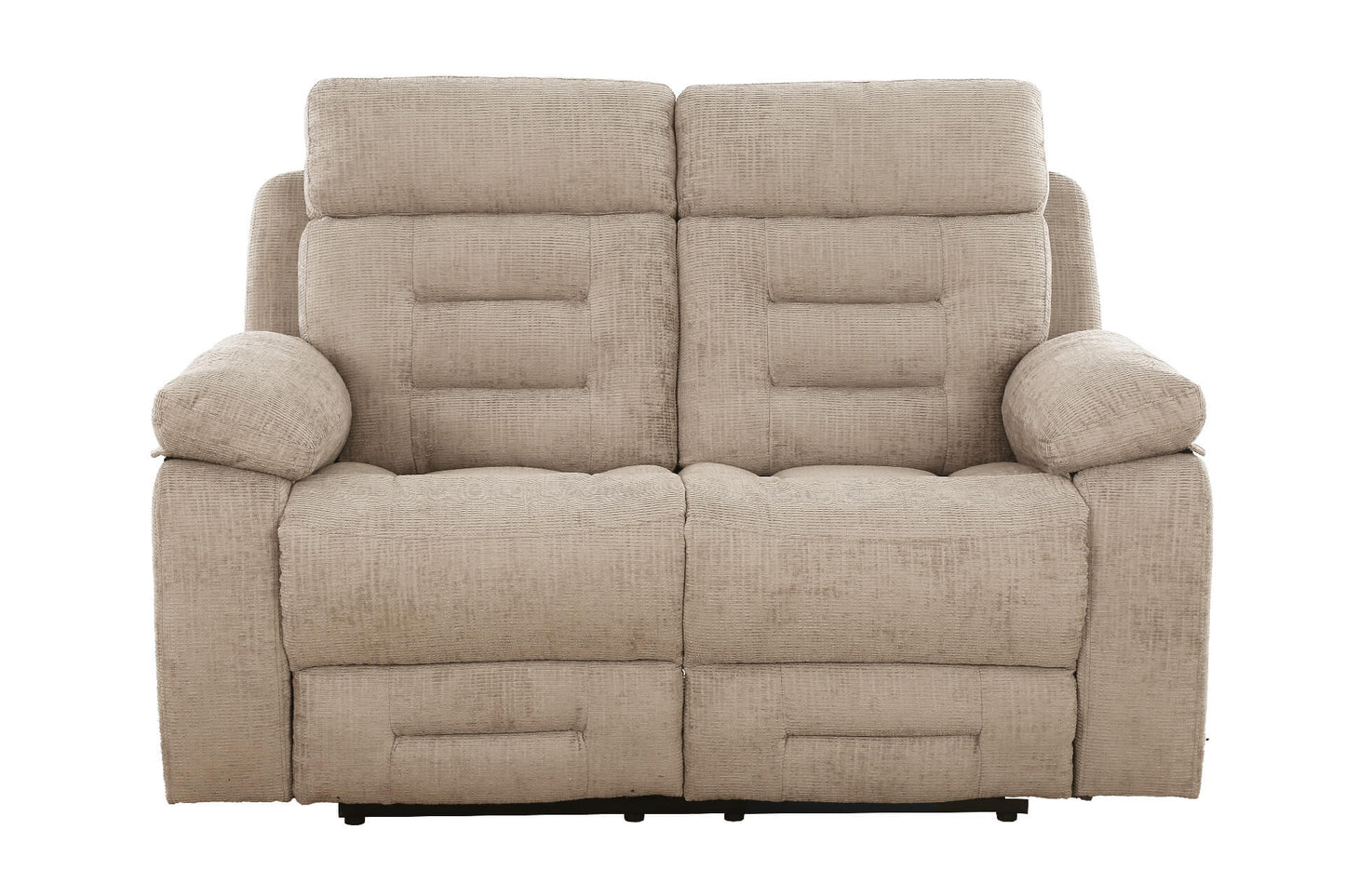 Wilbur 2 Seater Manual Recliner - Latte