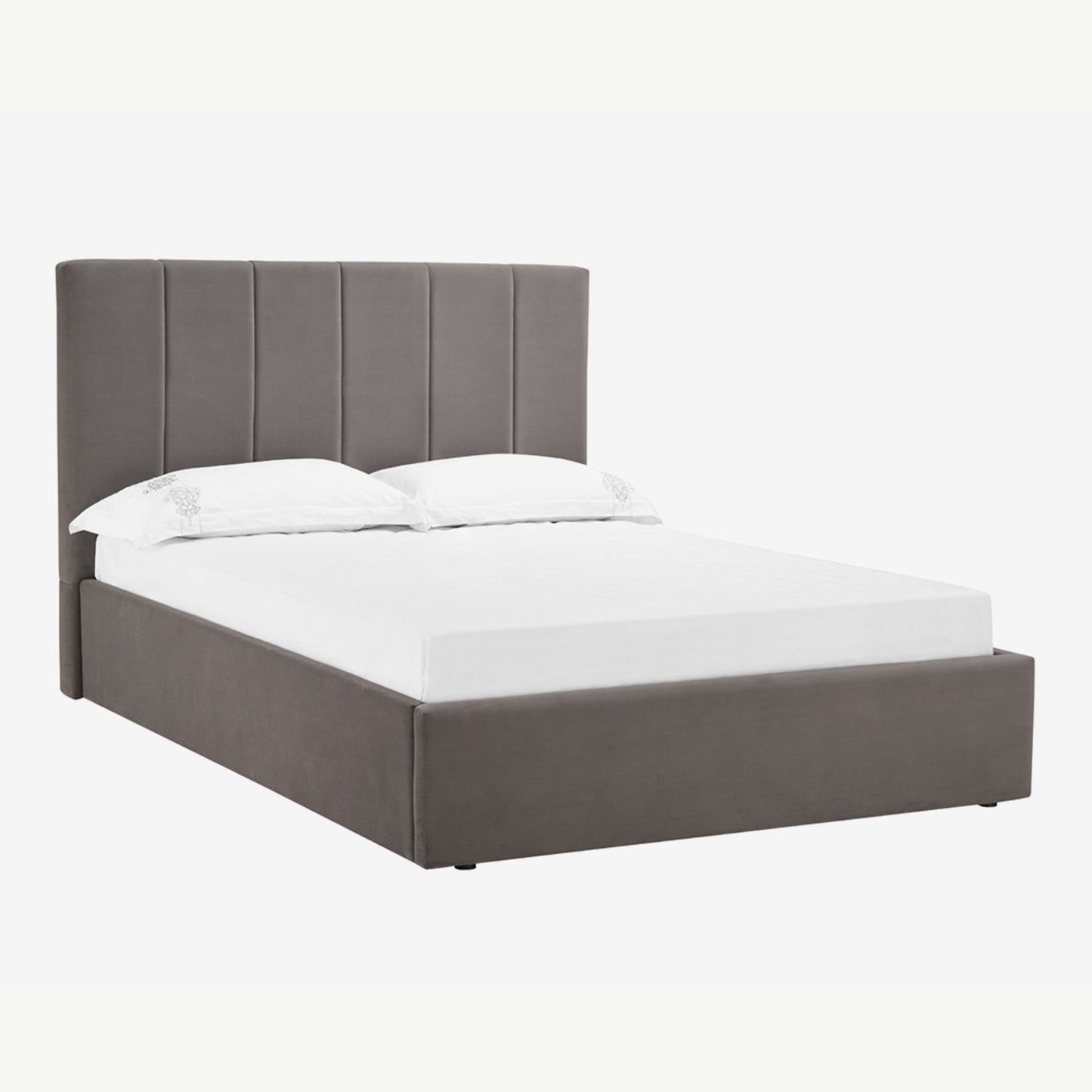Lisa 4'6 Bed - Grey Velvet