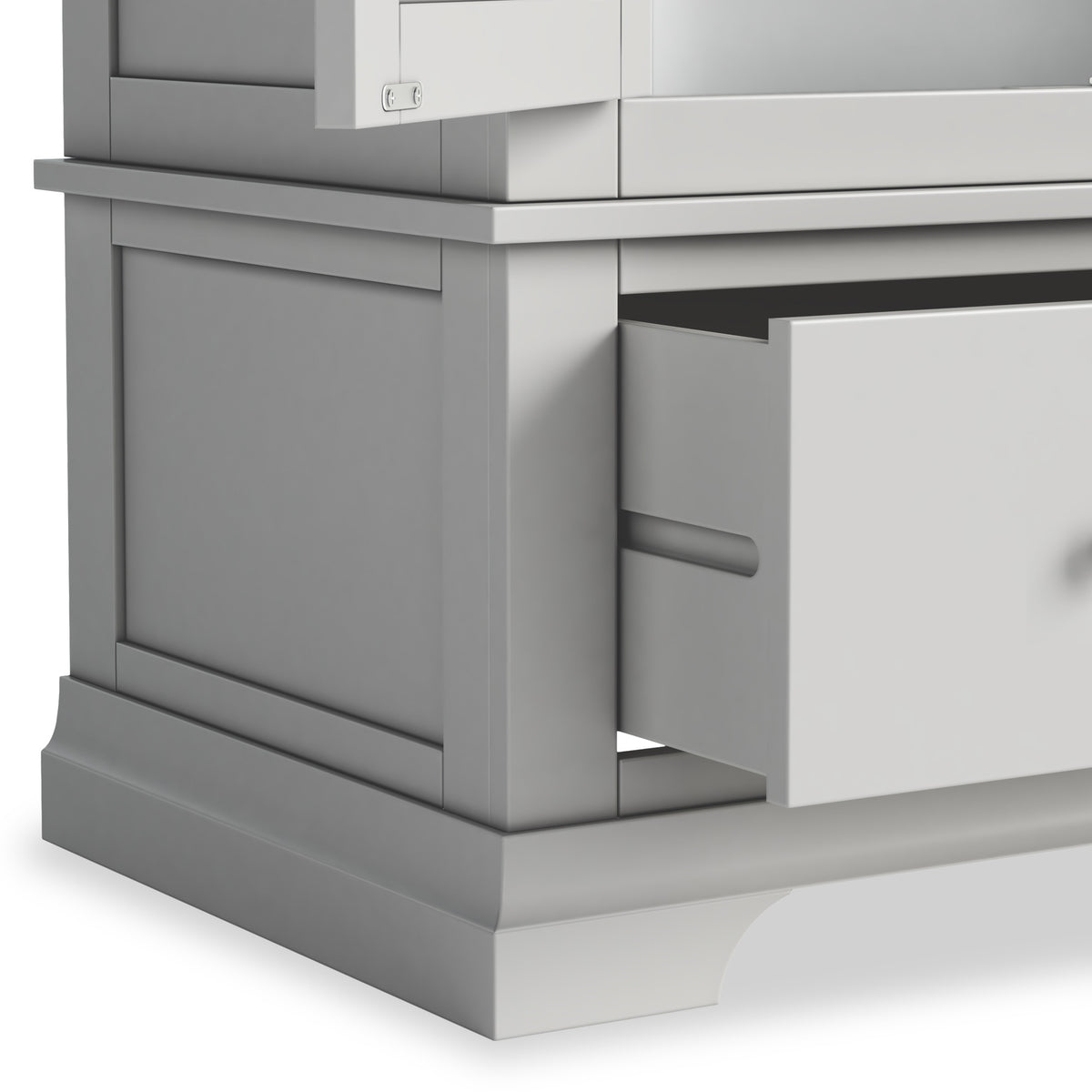 Burgundy Triple Wardrobe - Grey