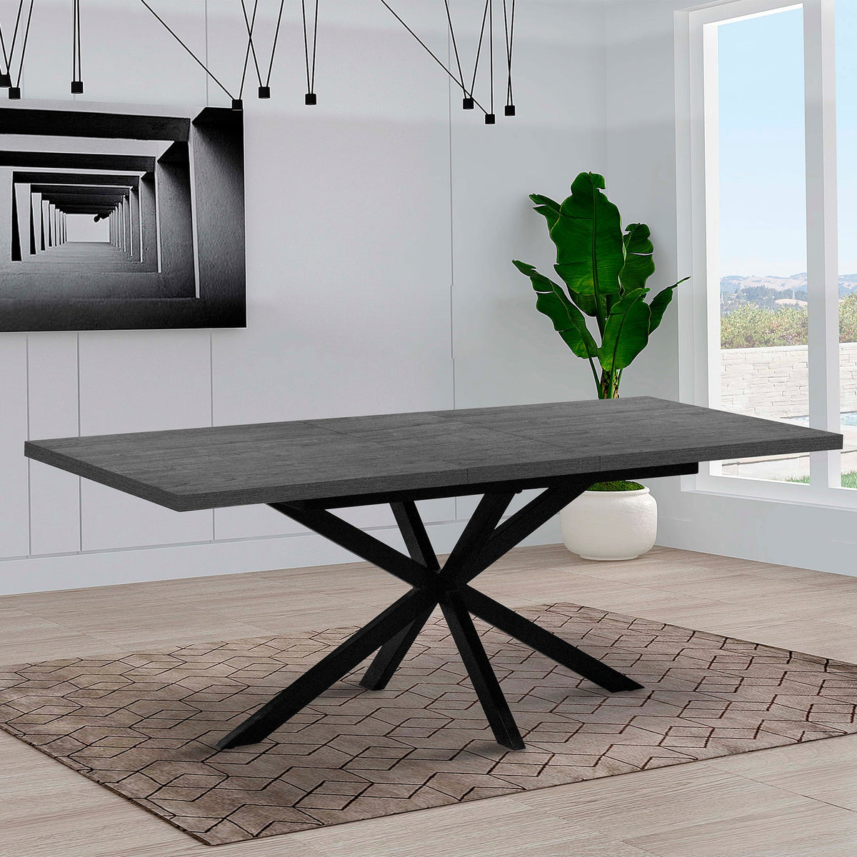 Martina Extending Dining Table - Grey