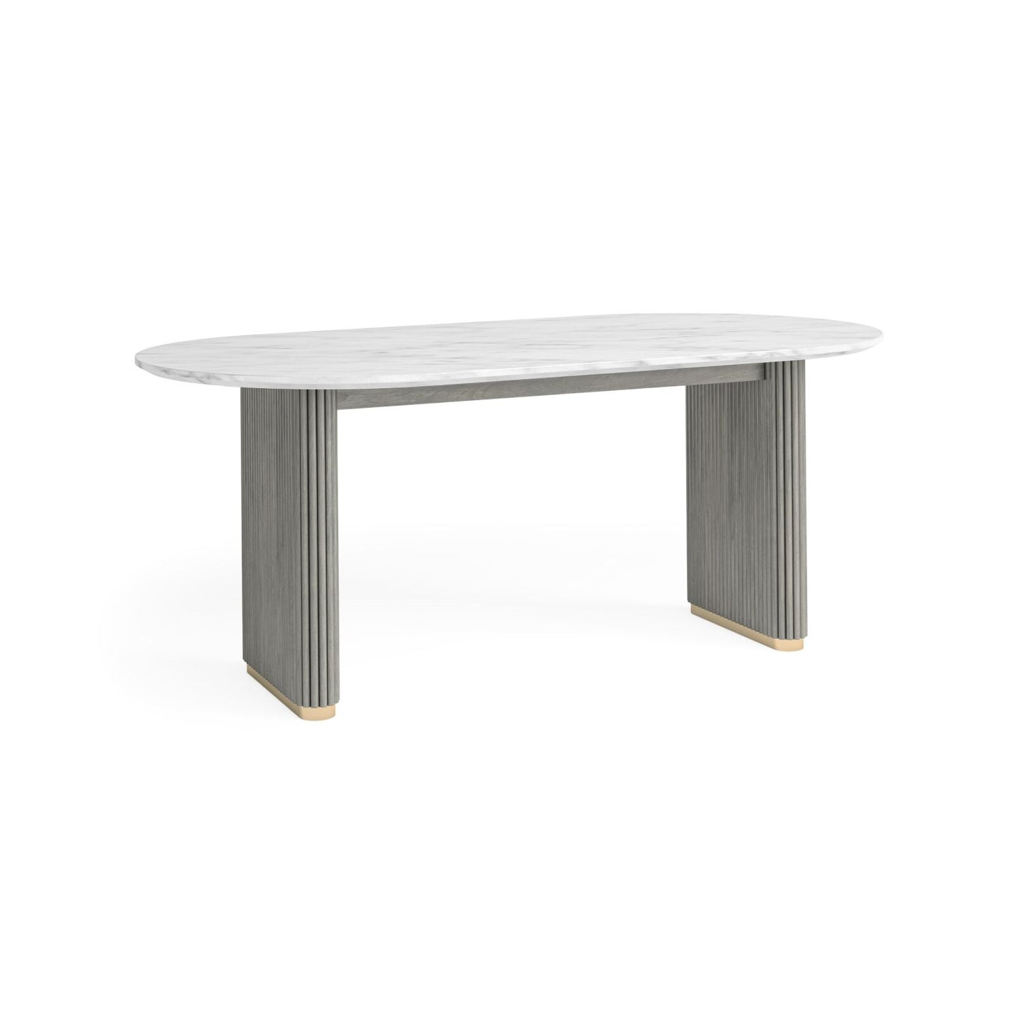 Isabella Oval Dining Table - Marble Top
