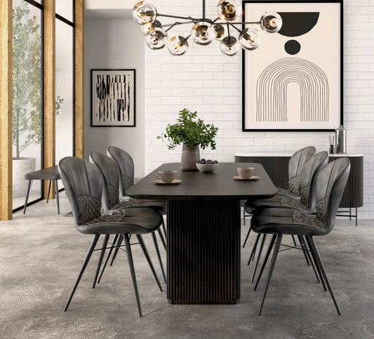 Lucas Oval Dining Table - Black