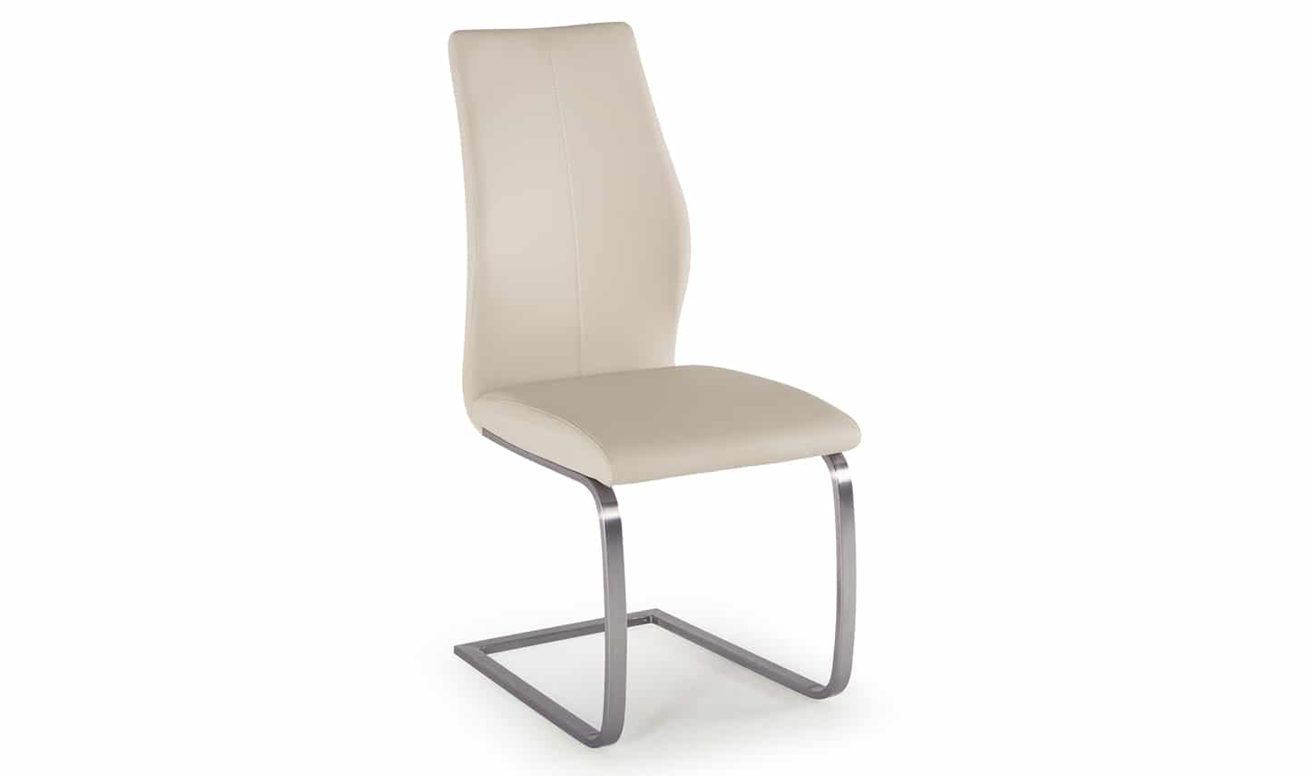 Irma Dining Chair - Brushed Steel