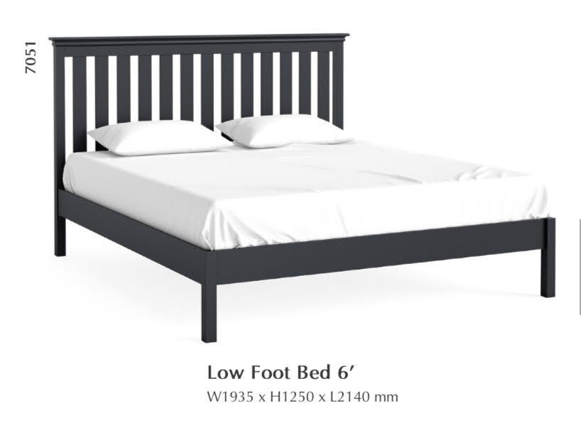 Bordeaux 4'6, 5' & 6' Beds - Charcoal