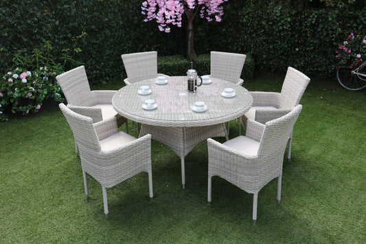 Victoria Round Table with 6 chairs