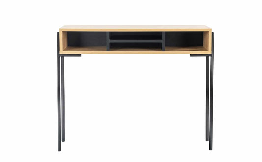 Madrid Console Table 900 - Oak and Black