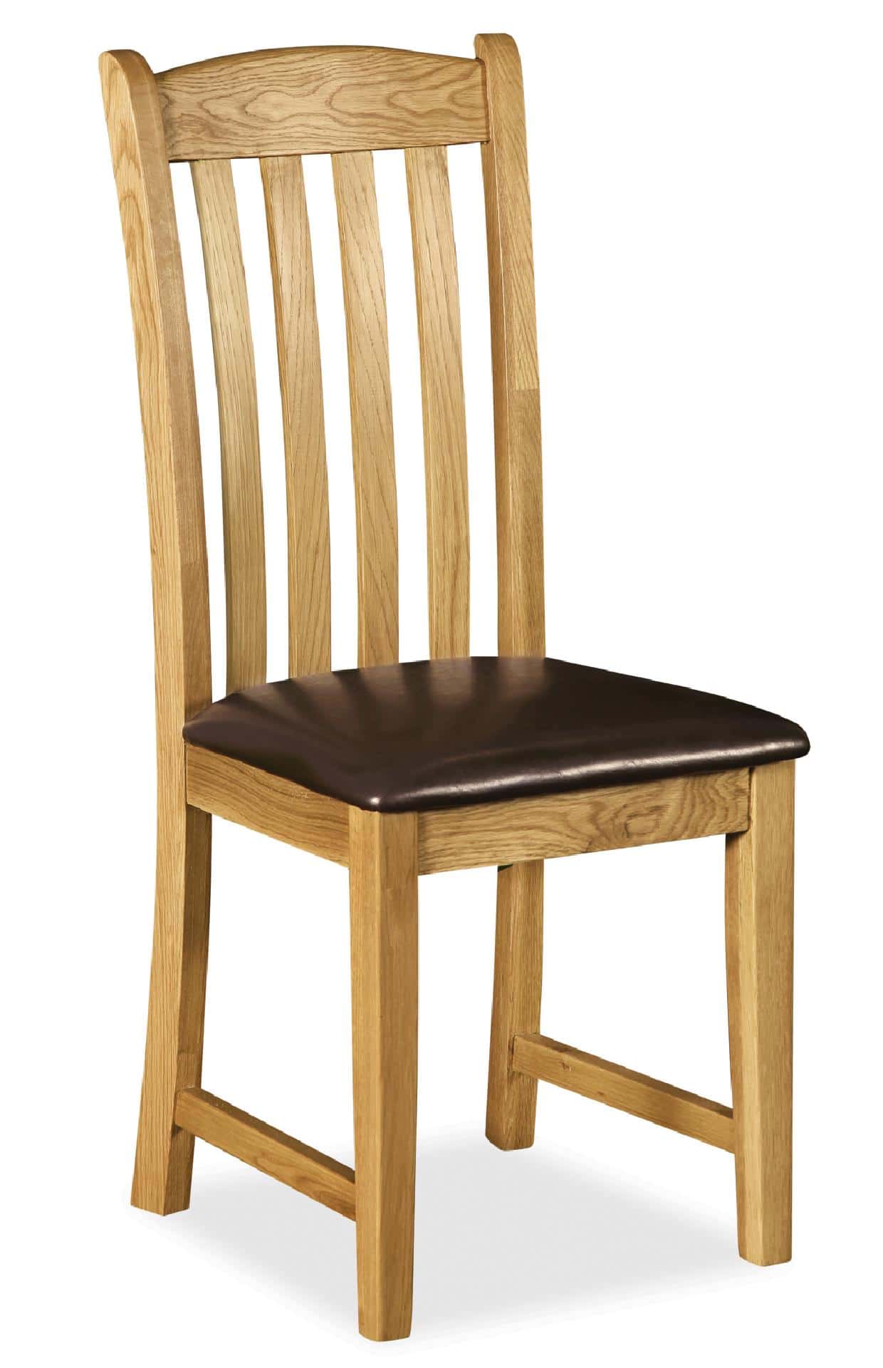 Salisbury Dining Chair Vertical Slat with PU Seat