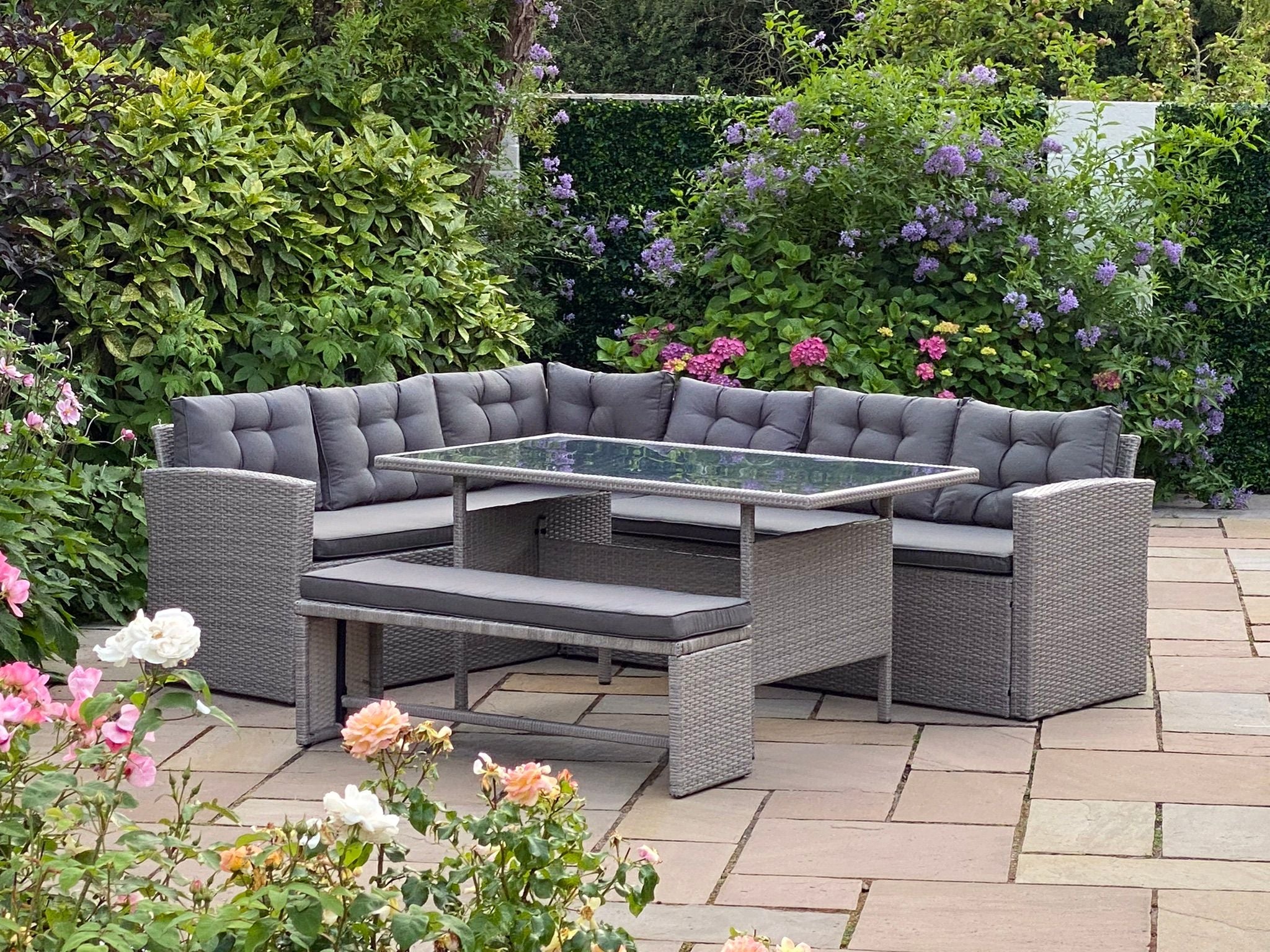 Chea Rathan Cheap Rattan Corner Set at Karen Batey blog