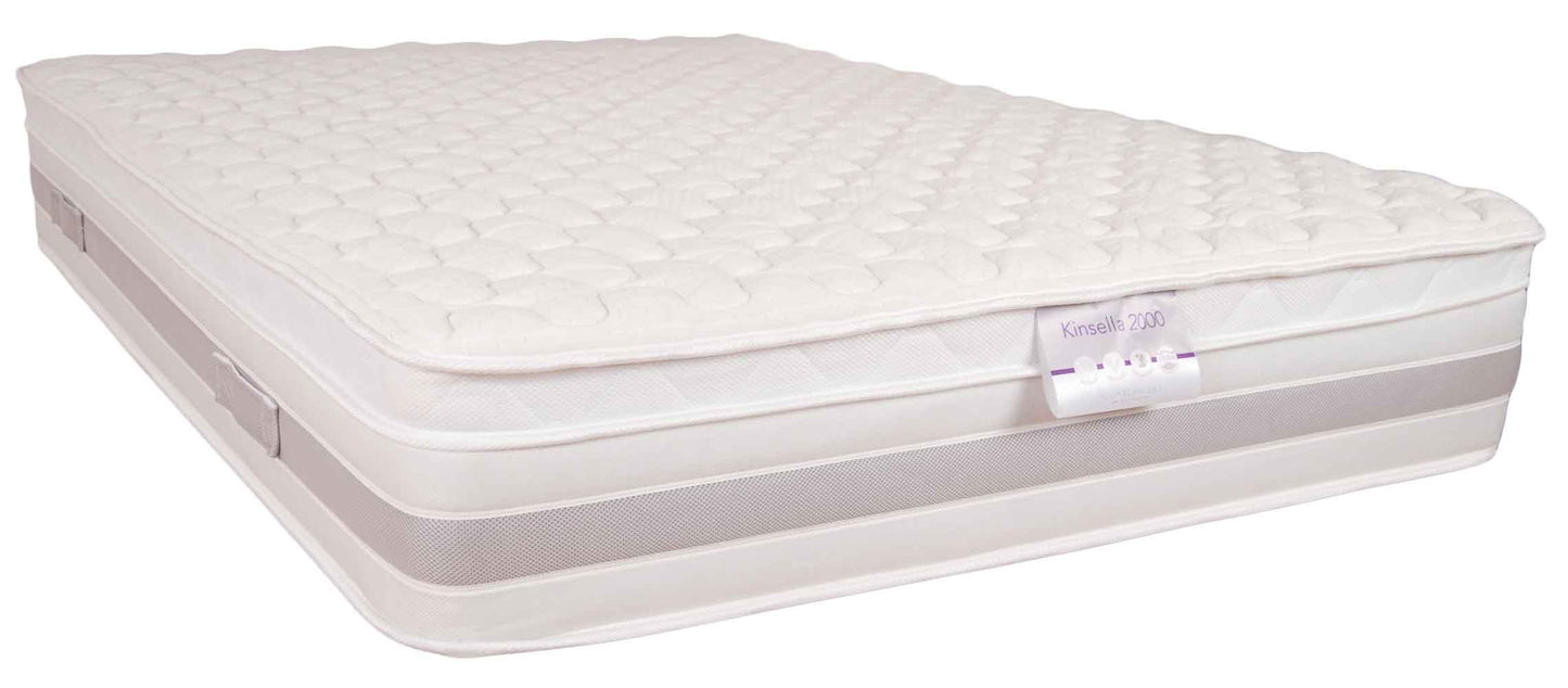 Kinsella Twin Pocket Sprung Mattress (1000 + 1000), Foam encapsulated, Mini pocket for additional comfort and support, Luxury upholstery, Hypo-allergenic